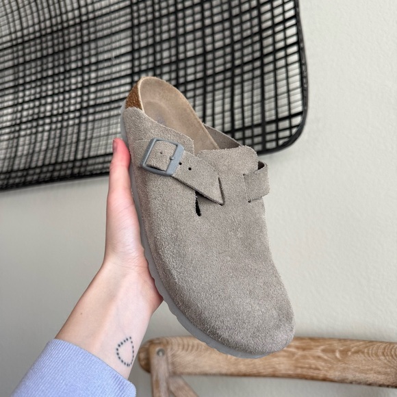 Birkenstock Boston Soft Footbed Clogs stone coin - Picture 6 of 8